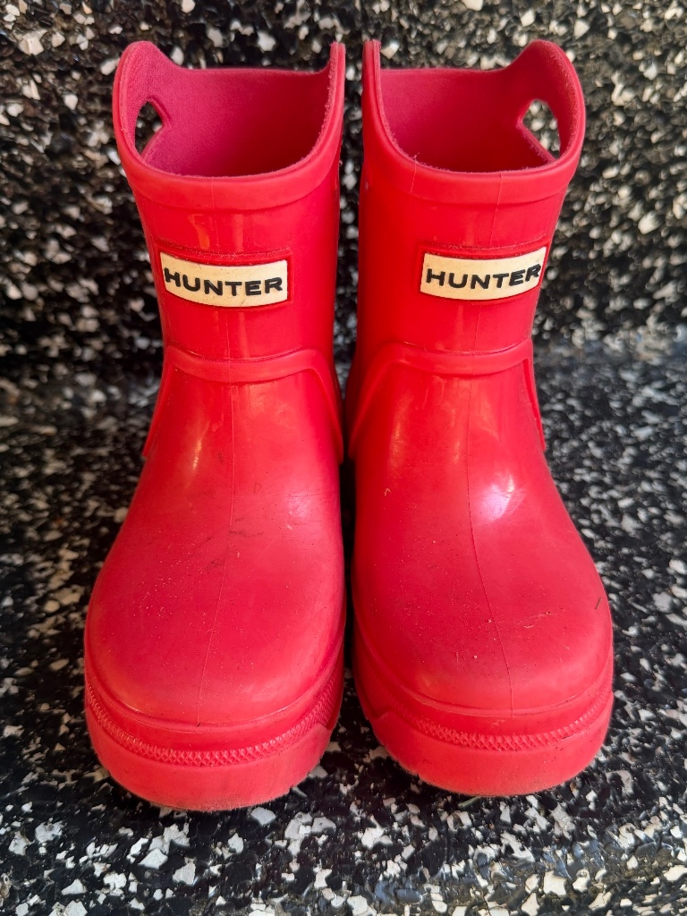 GUC. Hunter. Little Kids Georgey Waterproof Boots. Size 9C. Red
